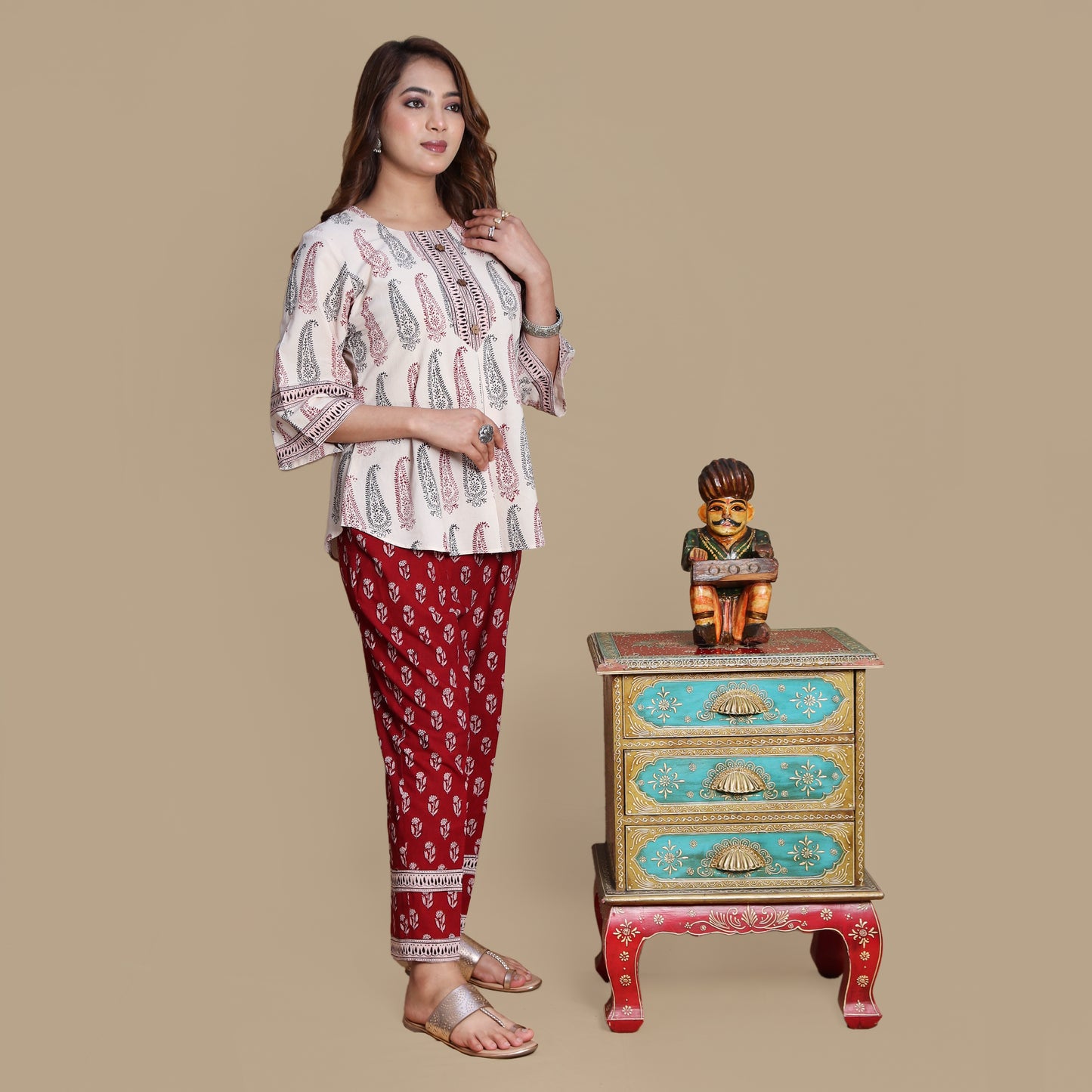 Paisley Bagh Hand Block Printed Co-ord Set