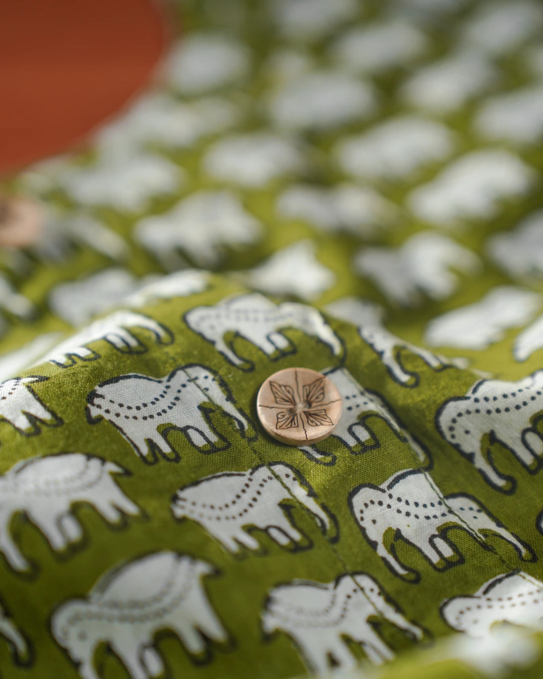 Green Safari Block Dress (Short Sleeves) - Olivewood