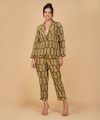 Verdant Paisley Blazer Set