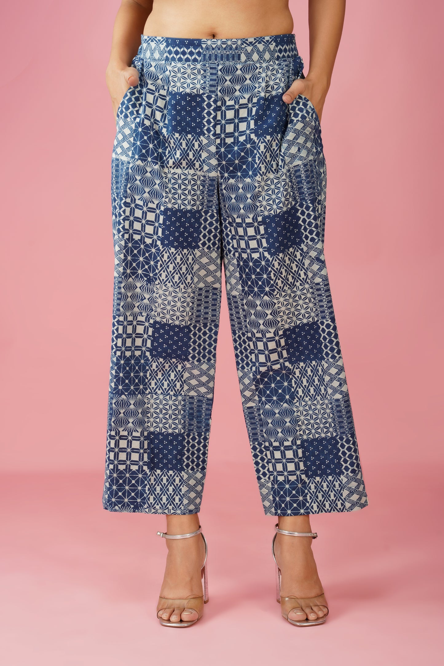 Indigo Patch Style Blazer Co-ord Set