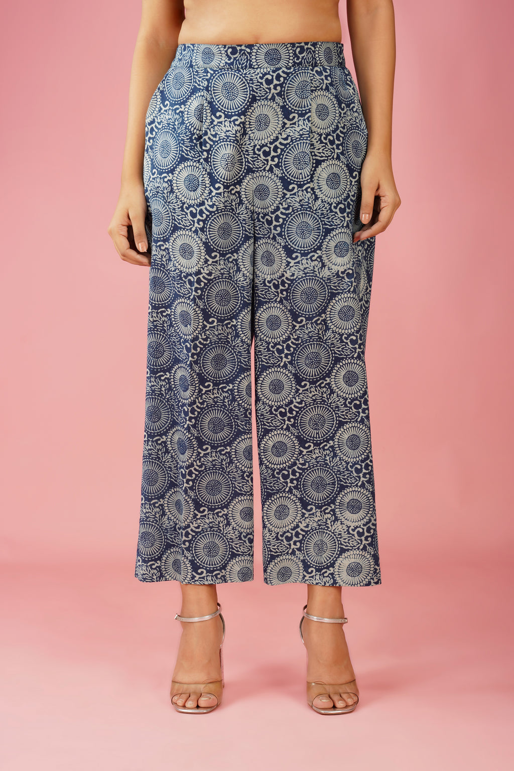 Indigo Hand Block Blazer Co-ord Set