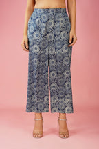 Indigo Hand Block Blazer Co-ord Set