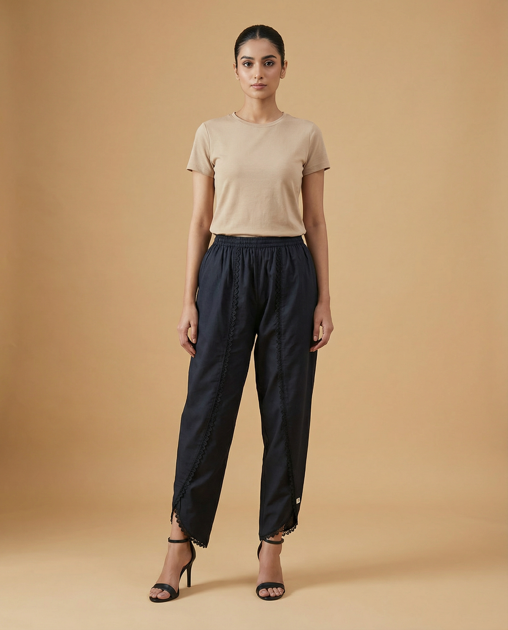 Pure Cotton Black Pants