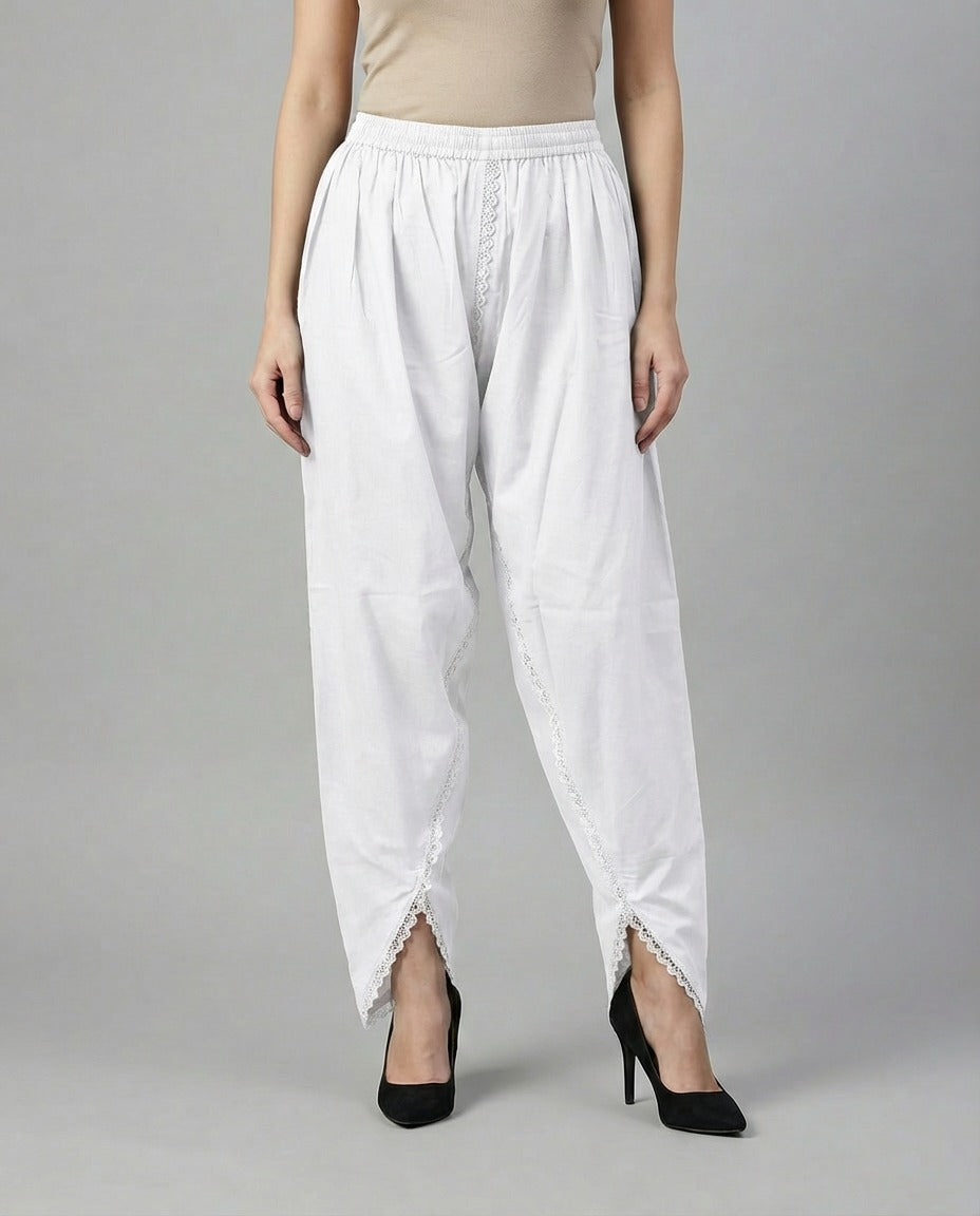 Pure Cotton White Pants