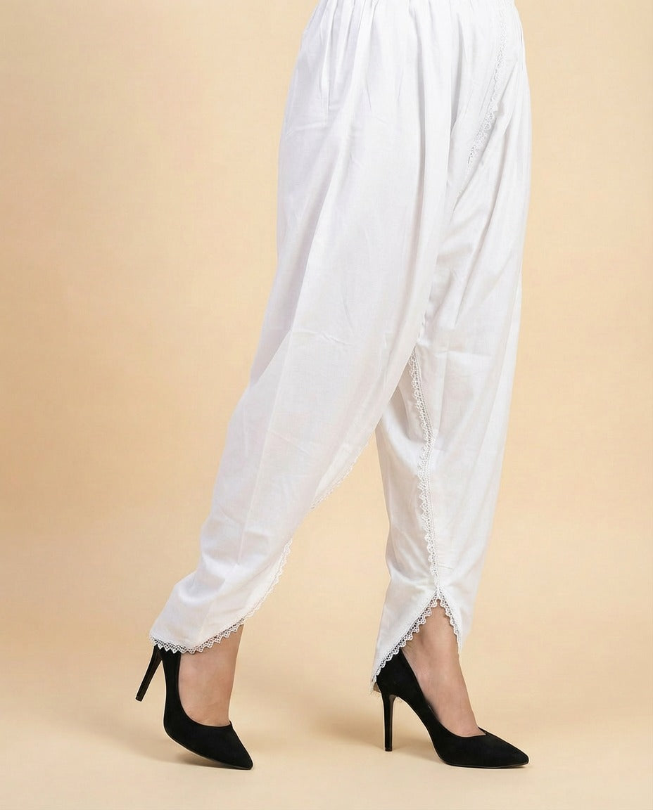 Pure Cotton White Pants