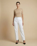 Pure Cotton White Pants