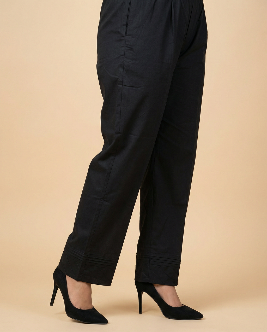 Pure Cotton Black Pants