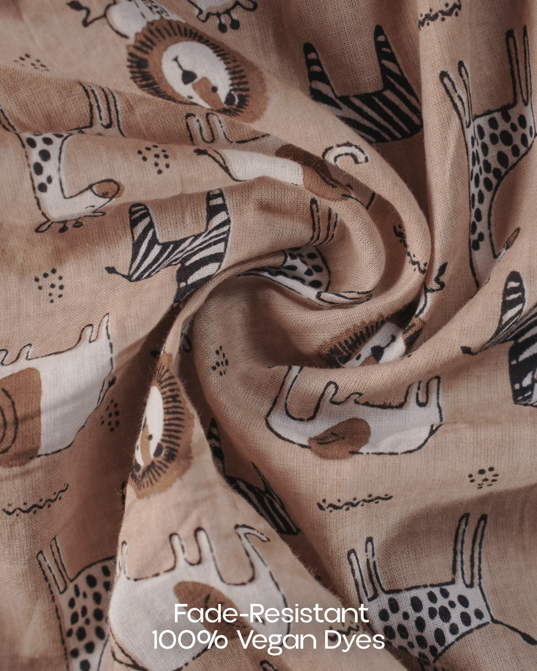 Wild Meadow Block Print Cotton Midi Dress (Sleeveless) - Sienna Dusk