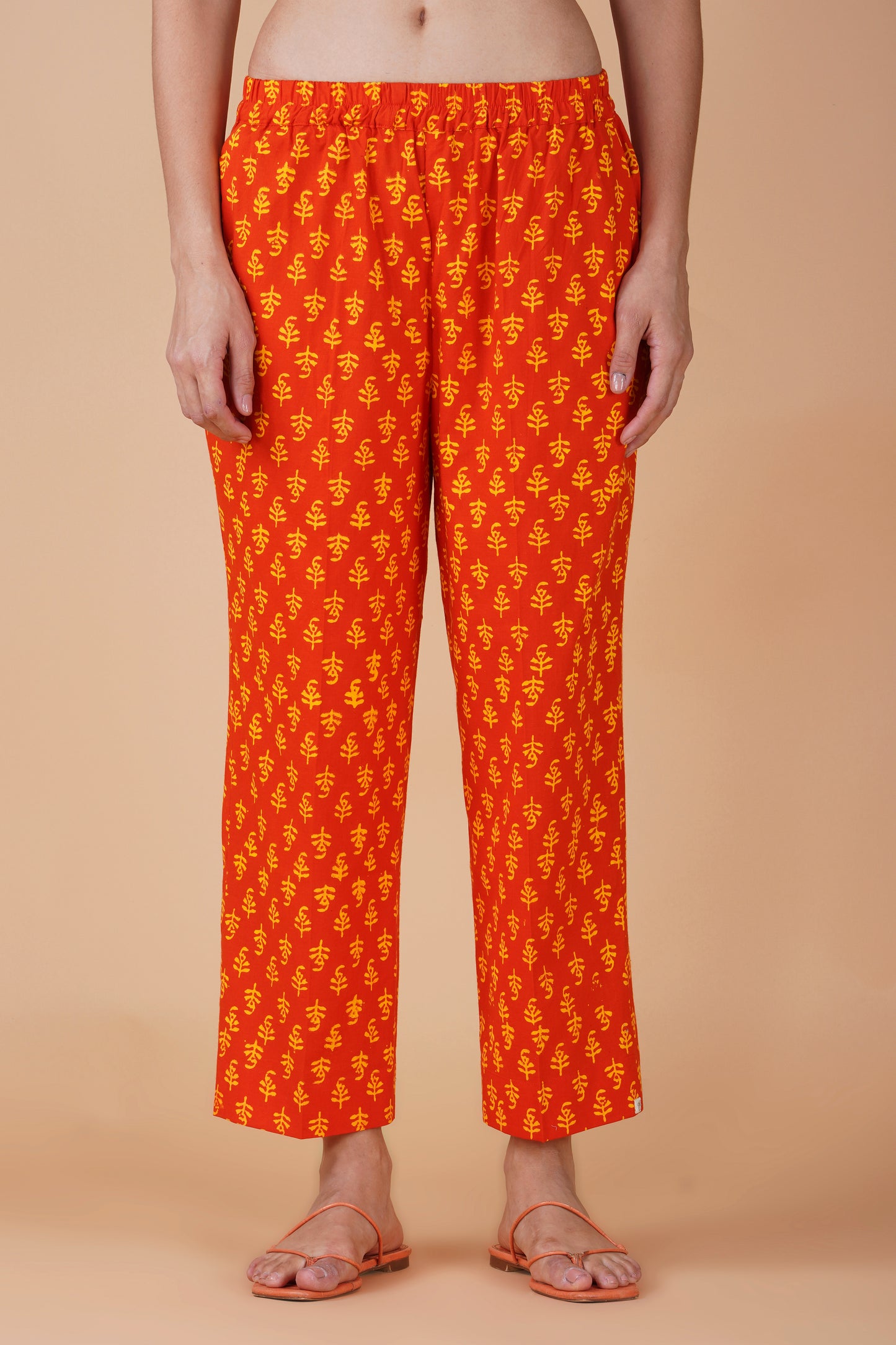 Tangerine Cotton Co-ord Set