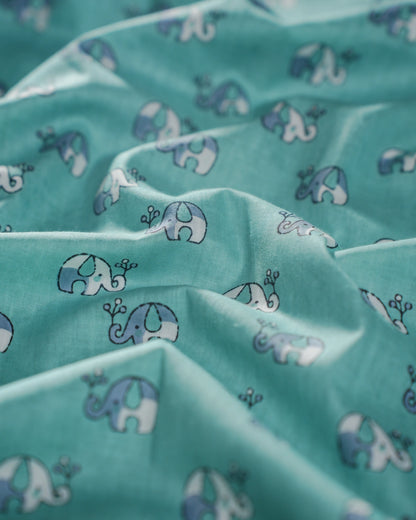 The Wanderer’s Print Dress (Sleeveless) - Mint Safari