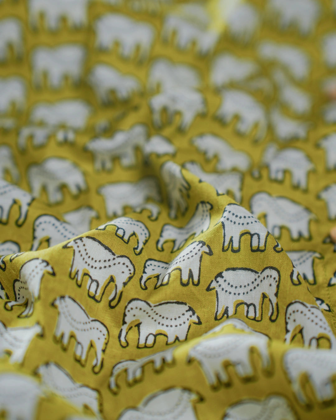 Green Safari Block Dress (short sleeves) - Citrus Mist