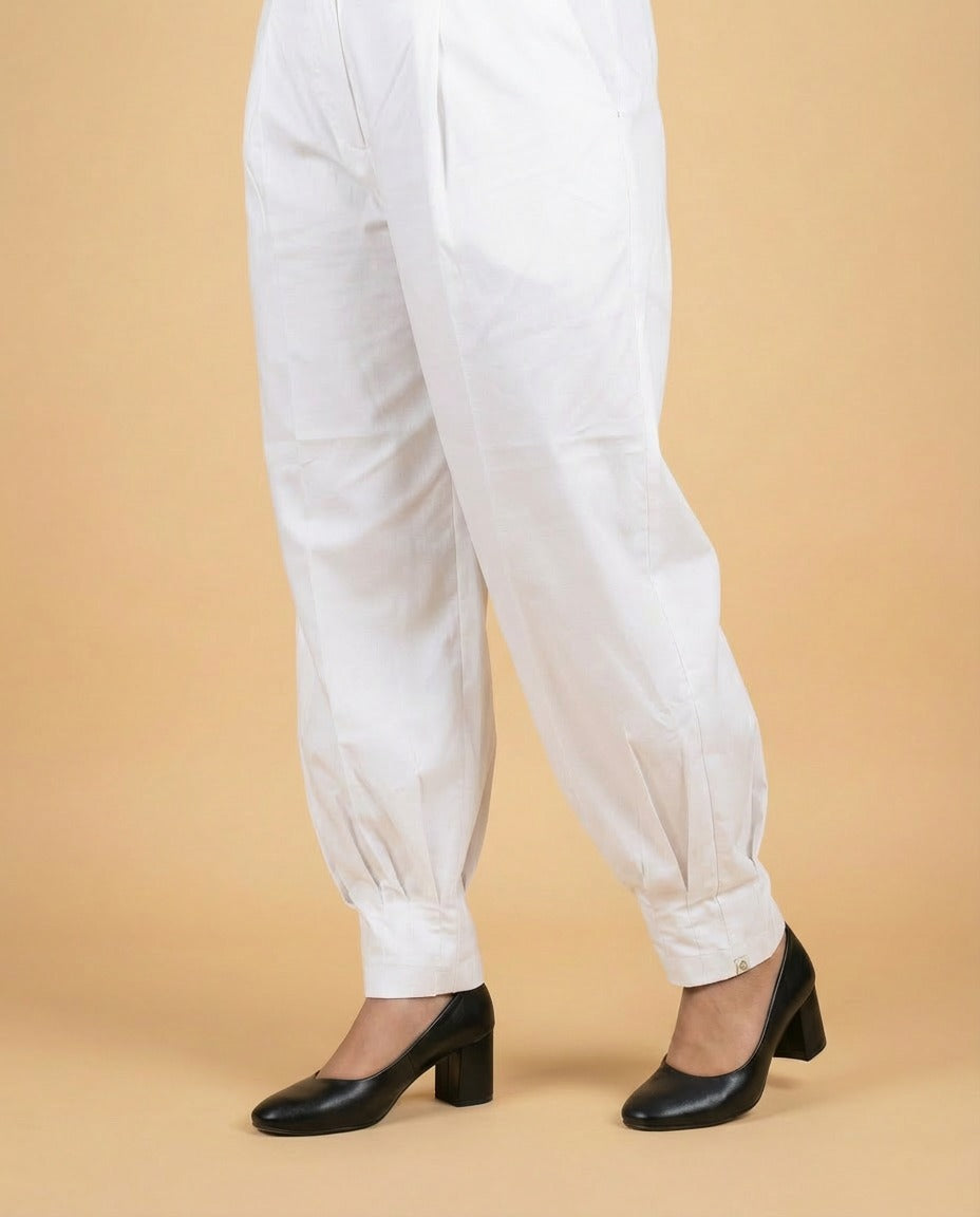 Pure Cotton White Pants