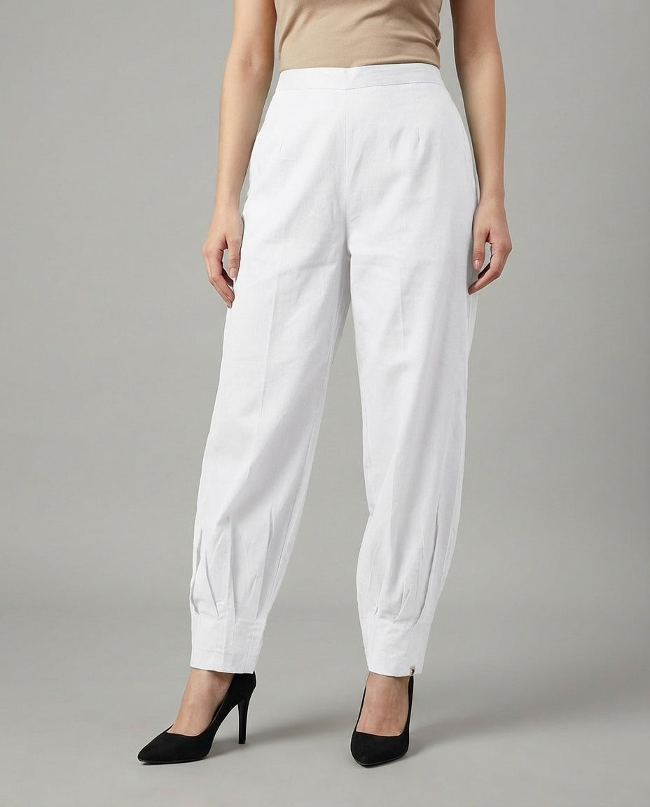 Pure Cotton White Pants