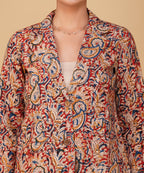Rosewood Paisley Kalamkari Blazer Set