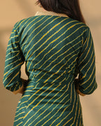 Pure Cotton Leheriya Kurti – Evergreen Rhythm