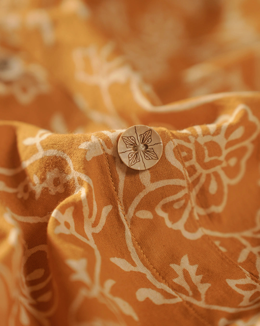 Pure Cotton Worli Art Midi Dress with Sleeves(Short sleeves) - Orchid Bliss