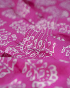 Pure Cotton Worli Art Midi Dress  with Pockets - Mystic Magenta