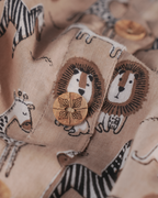 Wild Meadow Block Print Cotton Midi Dress( Short Sleeves) - Sienna Dusk