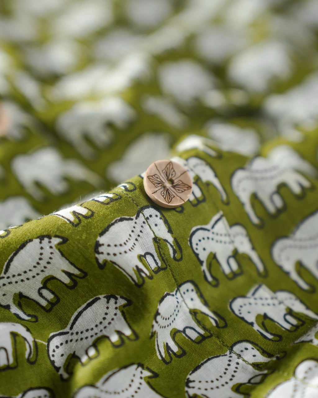 Green Safari Block Dress (Sleeveless) - Olivewood