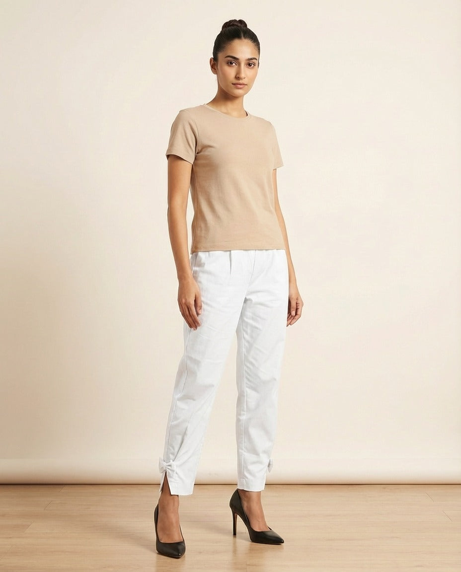 Pure Cotton White Pants