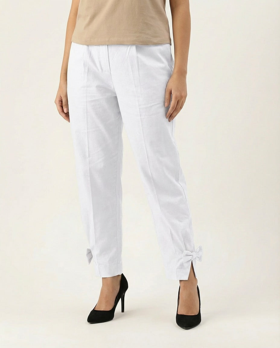 Pure Cotton White Pants