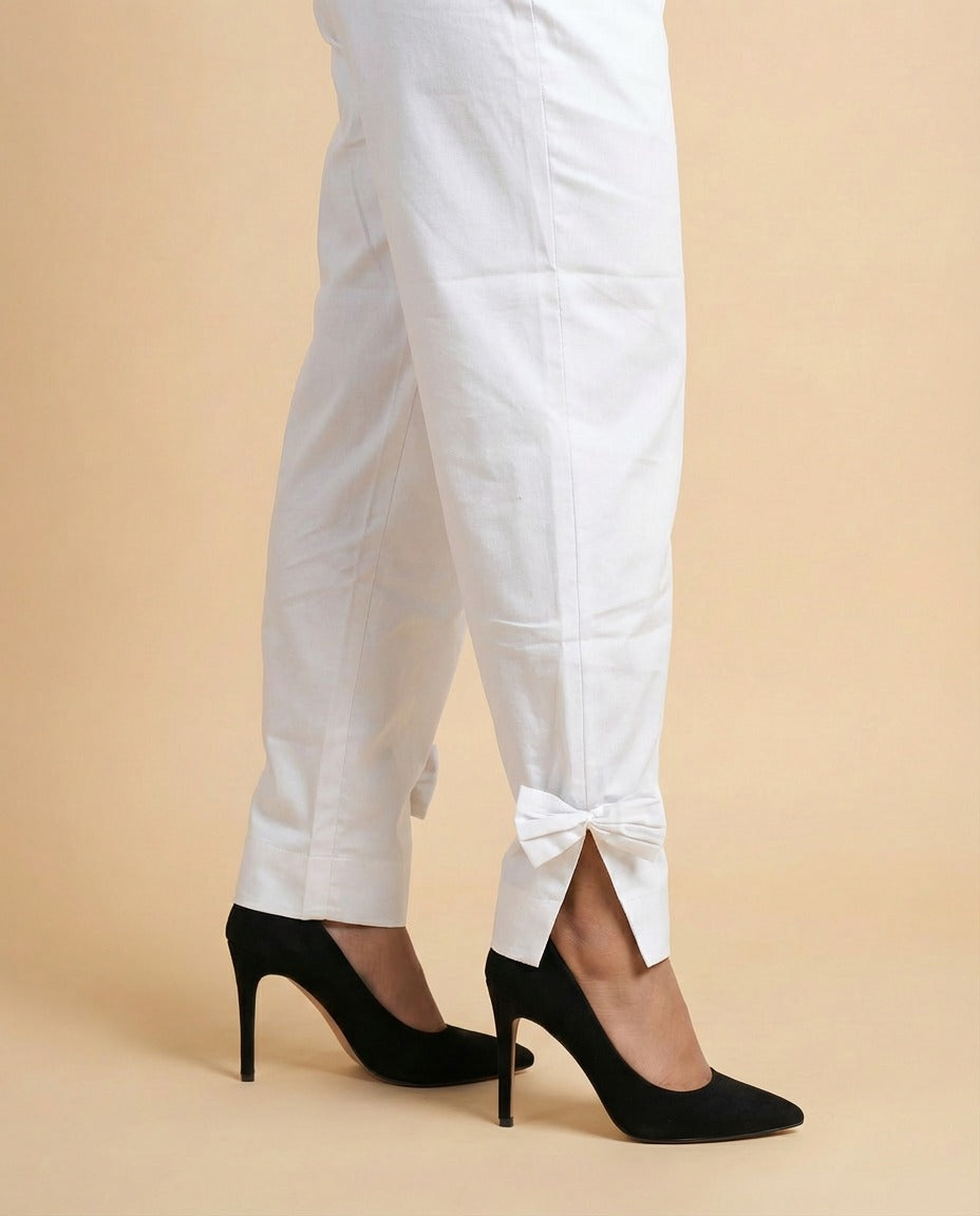 Pure Cotton White Pants