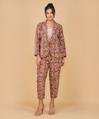 Rosewood Paisley Kalamkari Blazer Set