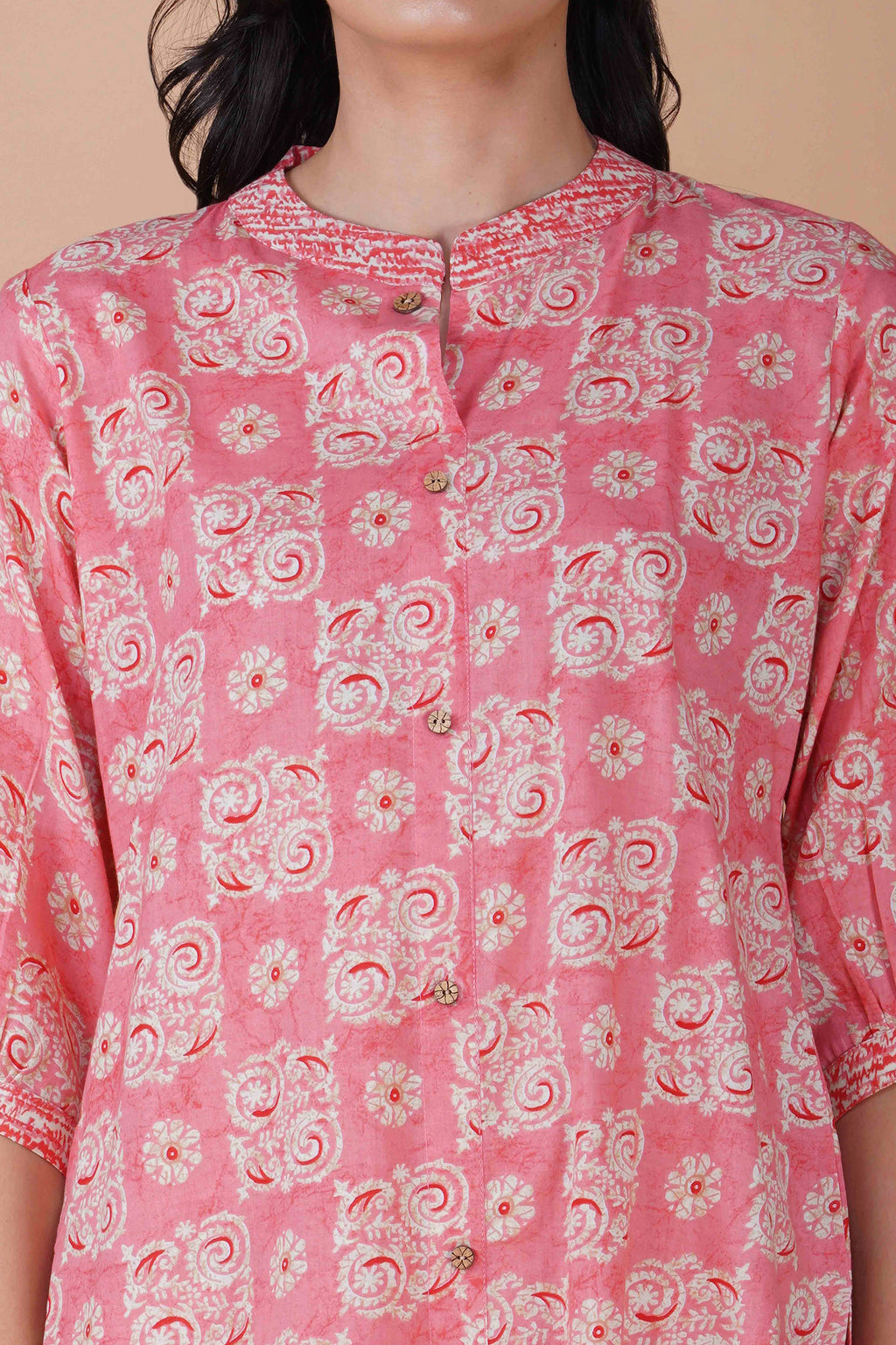 Pink Floral Cotton Co-ord Set