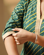 Pure Cotton Leheriya Kurti – Evergreen Rhythm