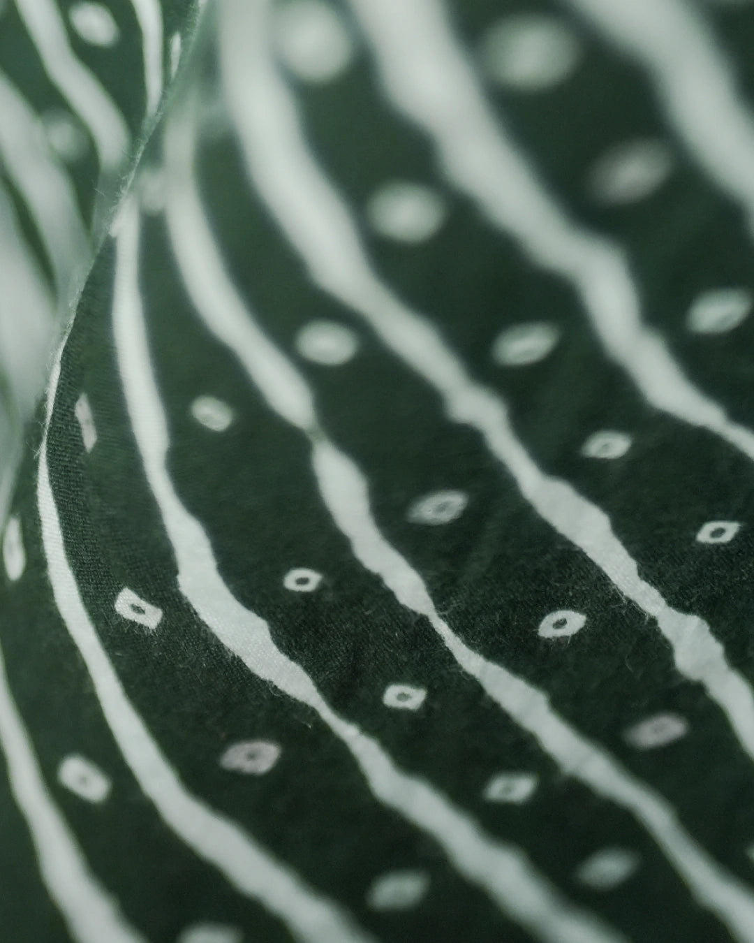 Pure Cotton Leheriya & Bandhani Kurti – Forest Melody