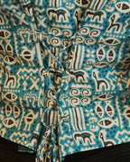 Pure Cotton Worli Art Indie Vest - Indigo Raga