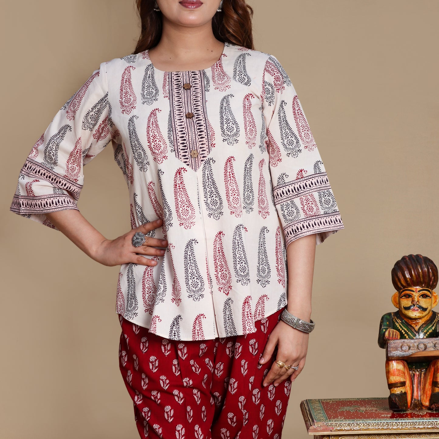 Paisley Bagh Hand Block Printed Co-ord Set