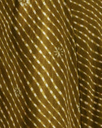 Pure Cotton Leheriya Kurti – Mehendi Whisper