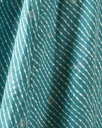 Pure Cotton Leheriya Kurti – Electric Azure