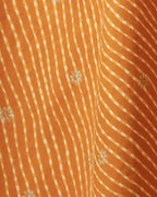 Pure Cotton Leheriya & Bandhani Kurti – Mustard Harmony