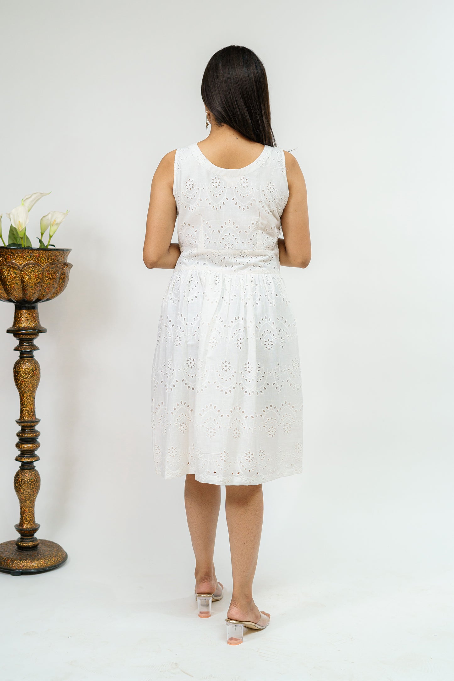 Daisy Honeycomb Hakoba Breezy Dress