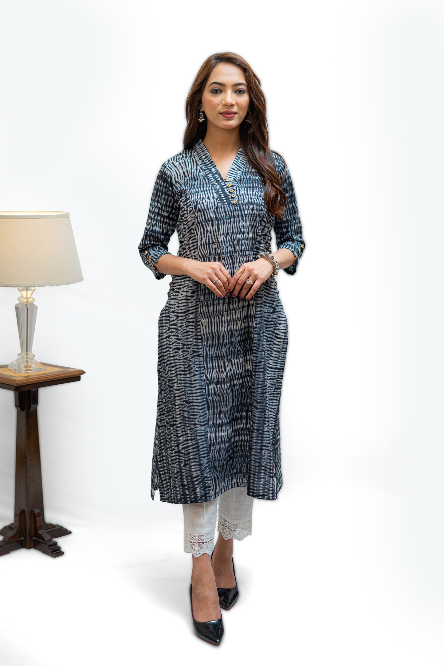 Deep Secret Tie & Dye Shibori Kurta