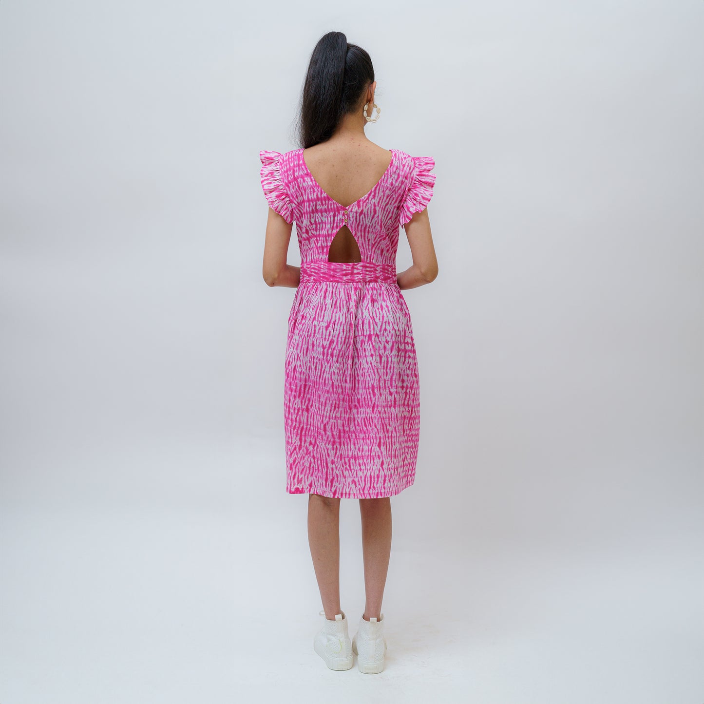 Radiant Roseate Shibori dress