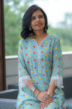 Blooming Tulip Pichwai Co-ord Set