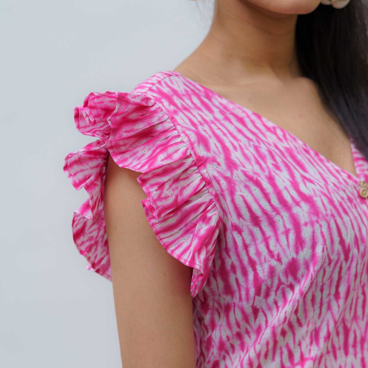 Radiant Roseate Shibori dress