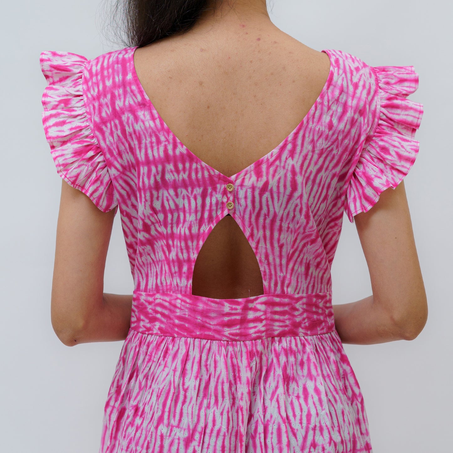 Radiant Roseate Shibori dress