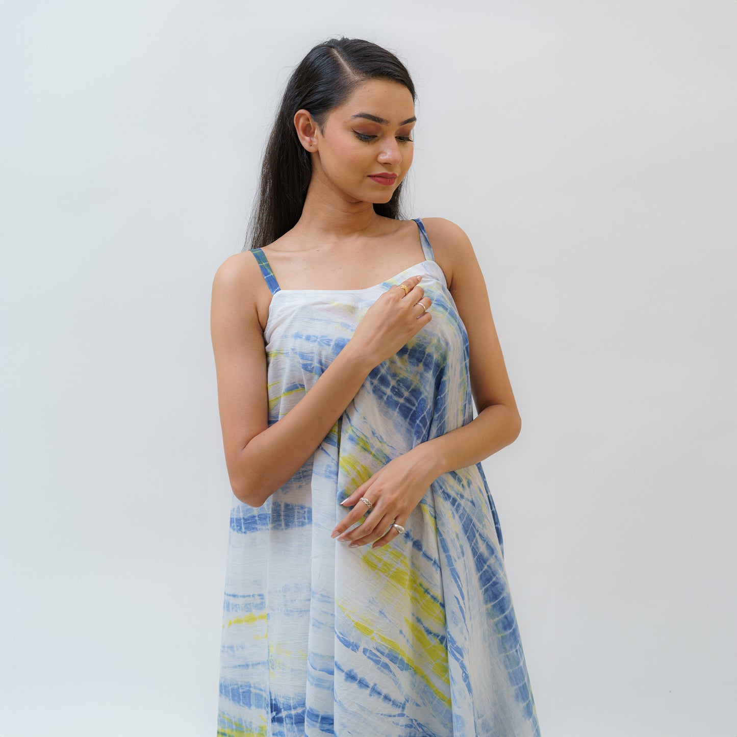 Morning Ocean Breezy & Flowy Tie n Dye Dress