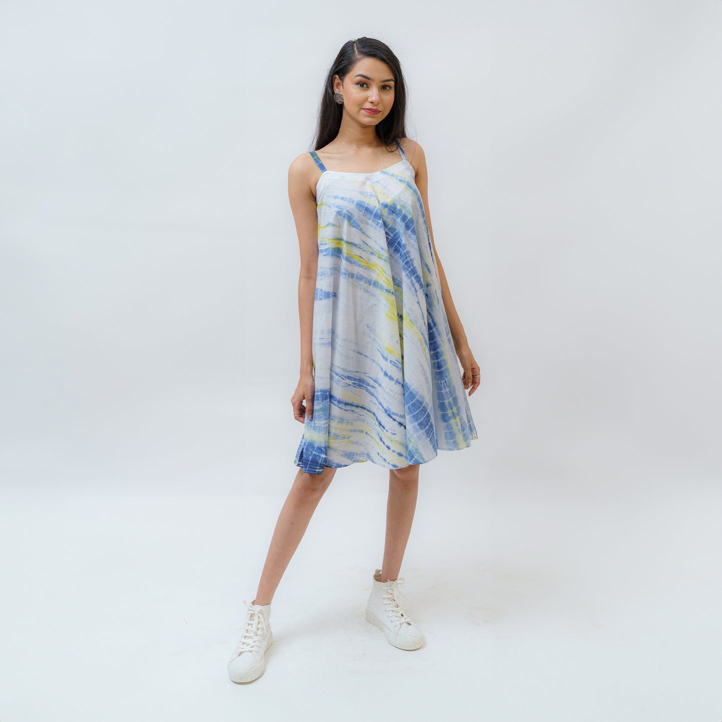 Morning Ocean Breezy & Flowy Tie n Dye Dress