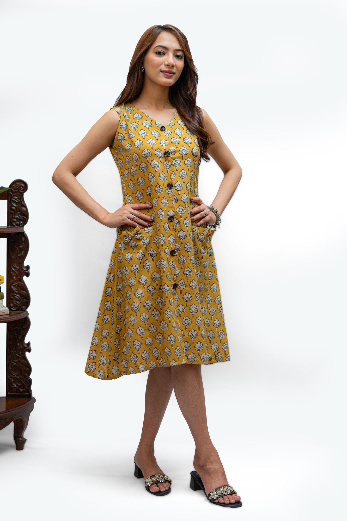 Butterscotch Jaipur Block Print Dress