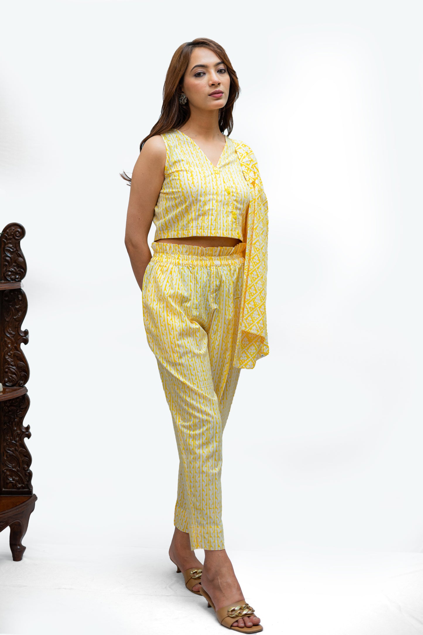 Sunshine Boho Chic Jaipur Block Print Co-ord Set