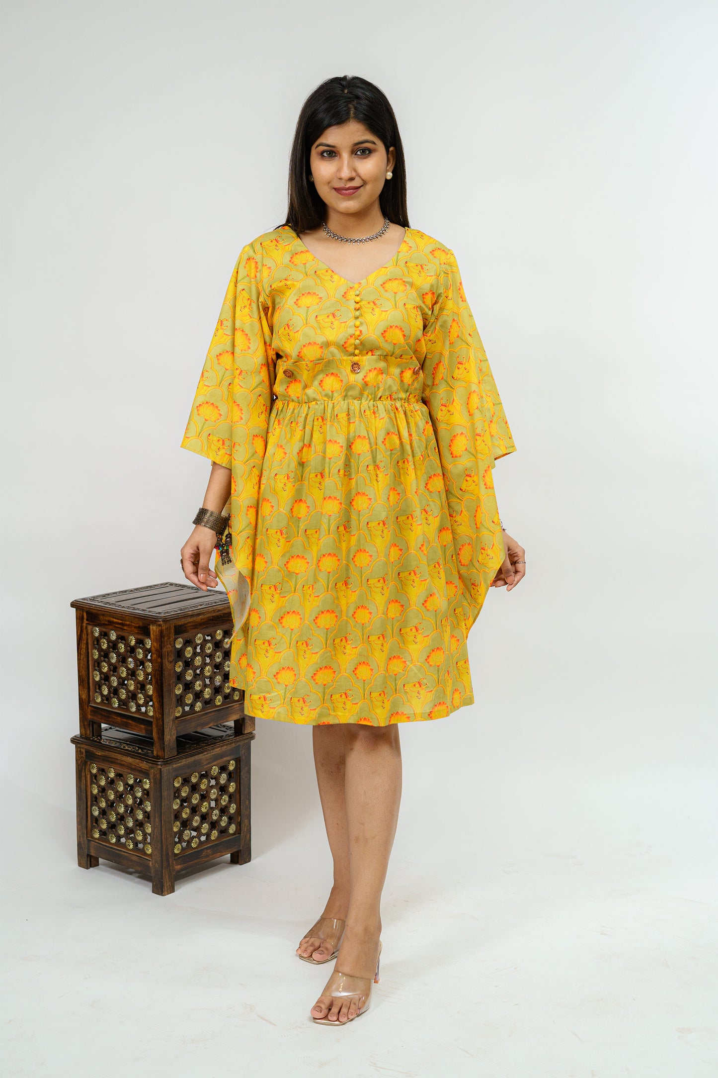 Padma Pichwai Kaftan Style Dress