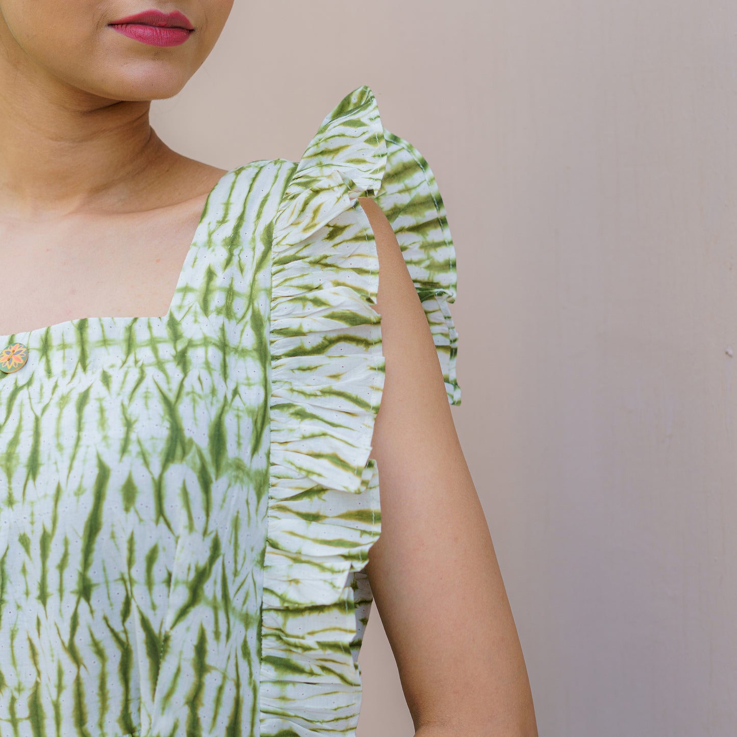 Emerald Zenith Shibori Midi