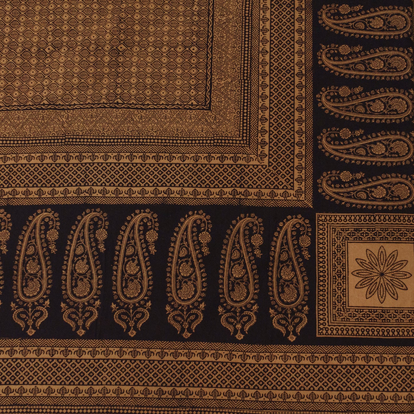 Chestnut Bagh Block Printed Double Bedcover