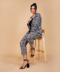 Midnight Kalamkari Blazer Set