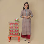 Tulip Ajrakh Hand Block Kurta